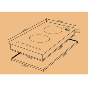 Sterling Power Built-in Double Hob 2800W 