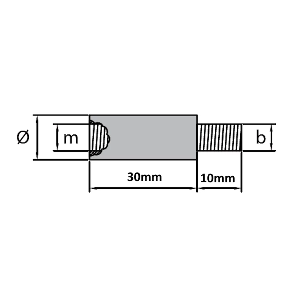 Volvo Penta Pencil Anode Zinc