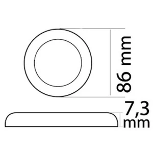 Osculati Stainless Steel Flush Mount Ceiling Light