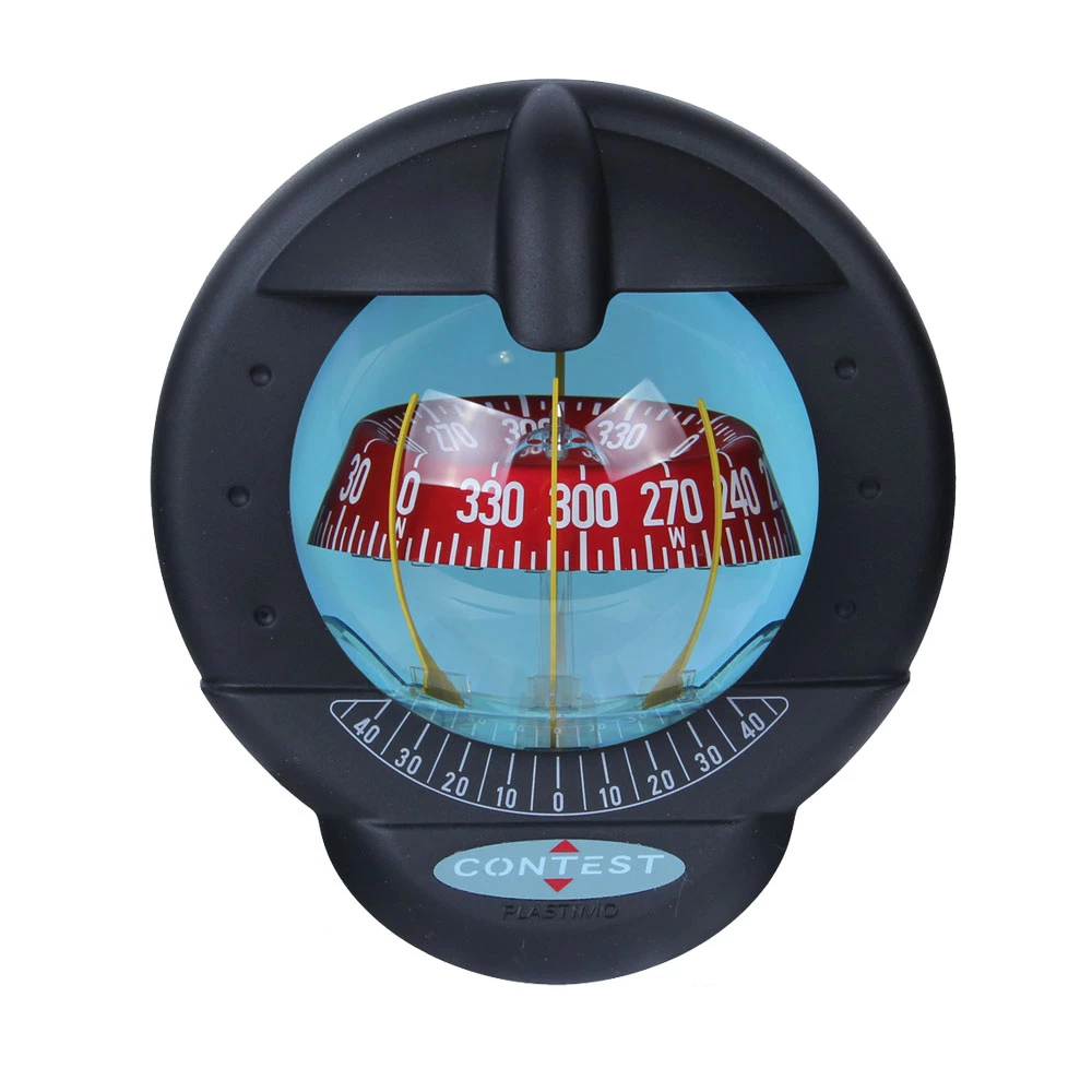Plastimo Contest 101 Bulkhead Compass - White/Red Card 