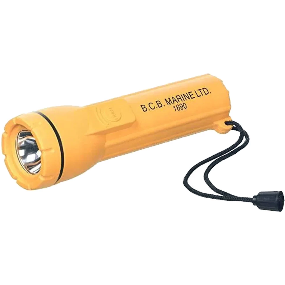 Waterproof Signalling Torch c/w Bulb - SOLAS Approved