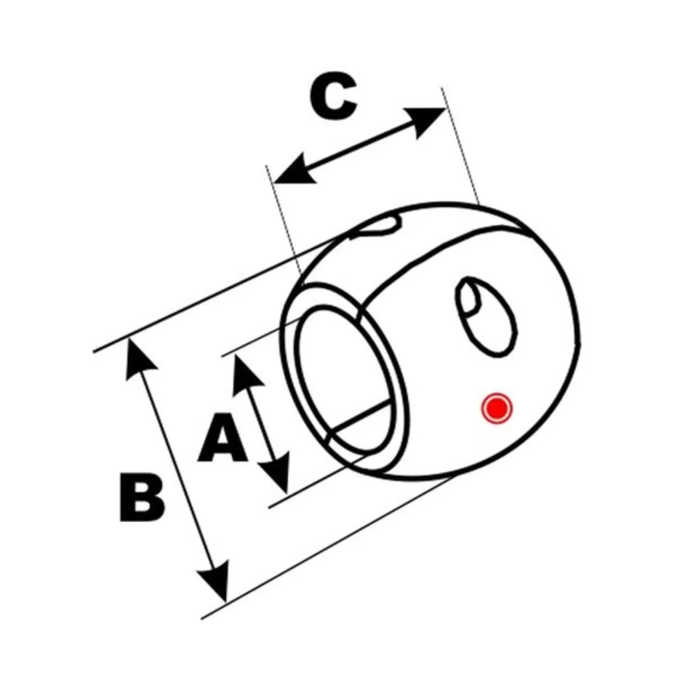 Aluminium Shaft Anode - 35mm