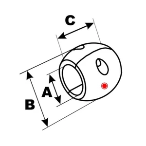 Force 4 Aluminium Shaft Anode - 35mm