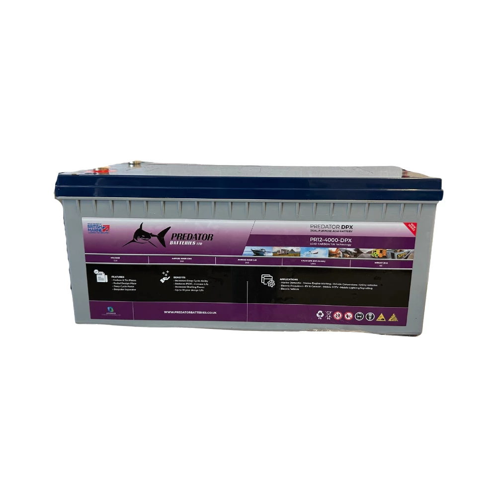 DPX Dual Purpose Xtreme AGM Carbon Tin Battery