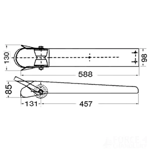 Force 4 Bow Roller With Chain Guide 