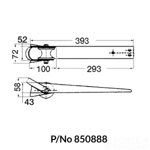 Force 4 Bow Roller With Chain Guide 