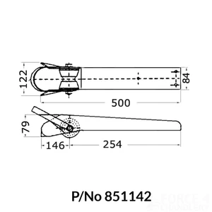 Force 4 Bow Roller With Chain Guide 
