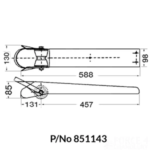 Force 4 Bow Roller With Chain Guide 