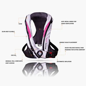 Athena Ladies Life Jacket - Automatic with Harness 