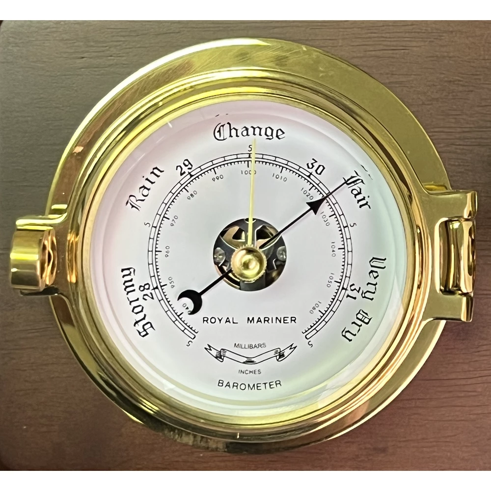 Meridian Zero Mounted Channel Tide Clock Barometer Set Force