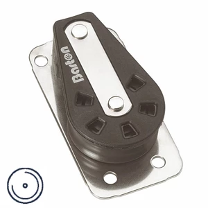 Barton Plain Bearing - Single - Cheek Block with Back Plate 