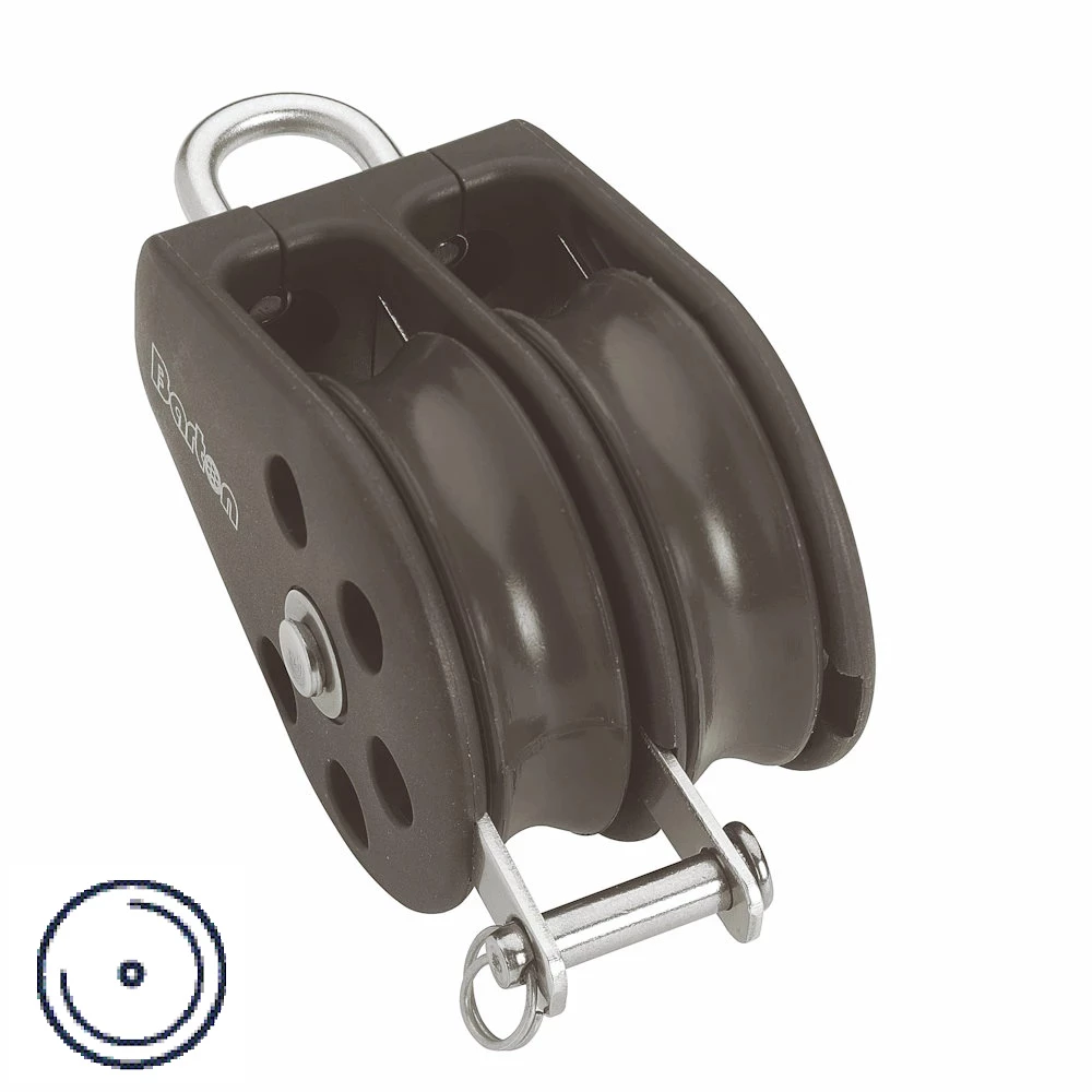 Barton Plain Bearing - Double - Fixed Eye & Becket Block 