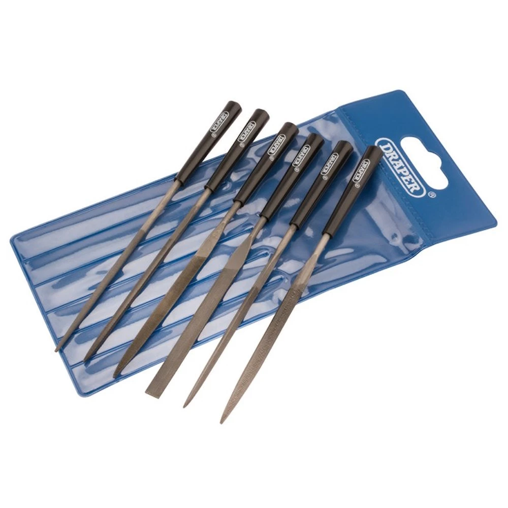 Draper 6 Piece Needle File Set - 140mm