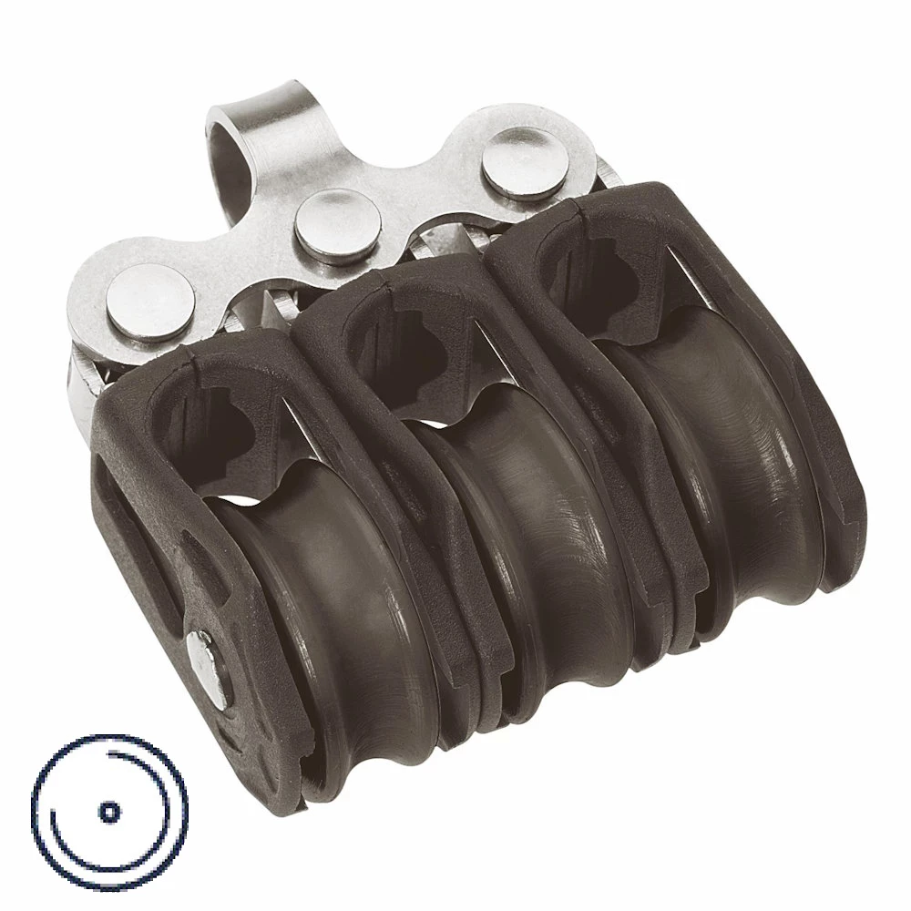 Barton Plain Bearing - Triple - Fixed Eye Block 