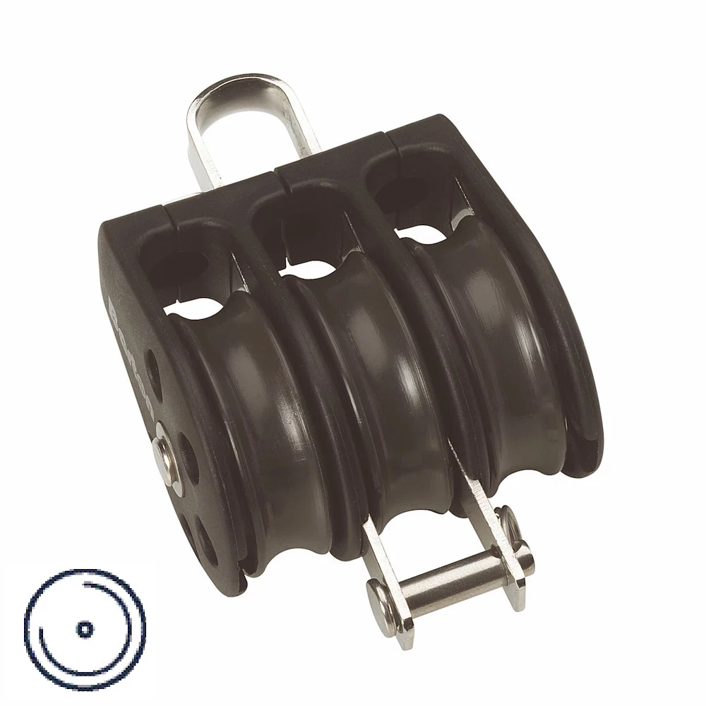 Plain Bearing - Triple - Fixed Eye & Becket Block