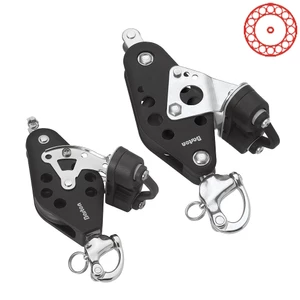 Barton Ball Bearing - Fiddle - Snap Shackle & Becket & Cam Block 