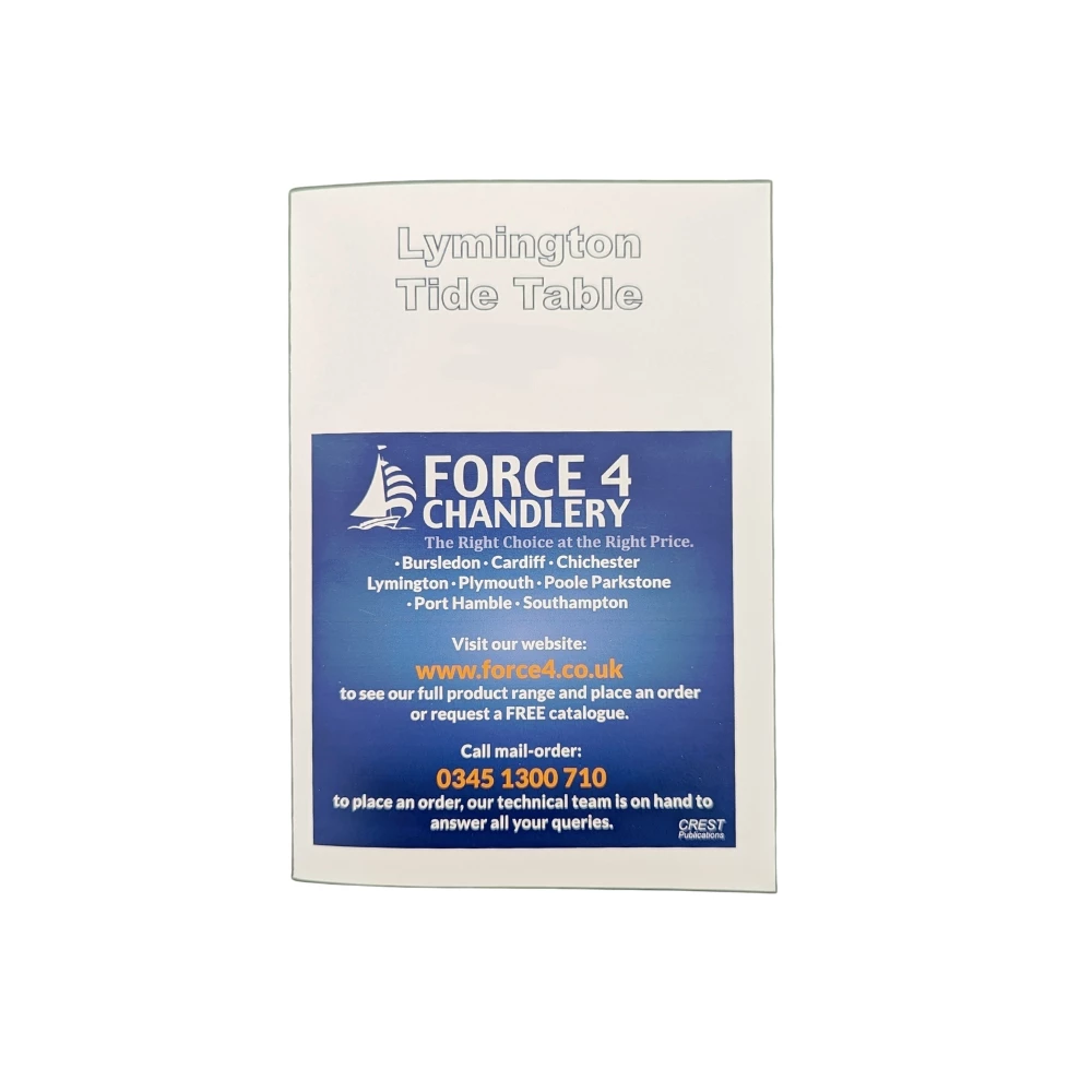 Force 4 Tide Tables - LYMINGTON 