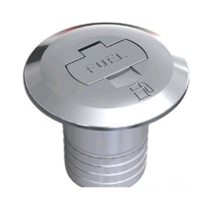 Chromed Brass Straight Deck Filler with Key - 38mm