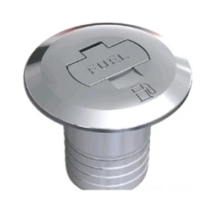 Osculati Chromed Brass Straight Deck Filler with Key - 38mm