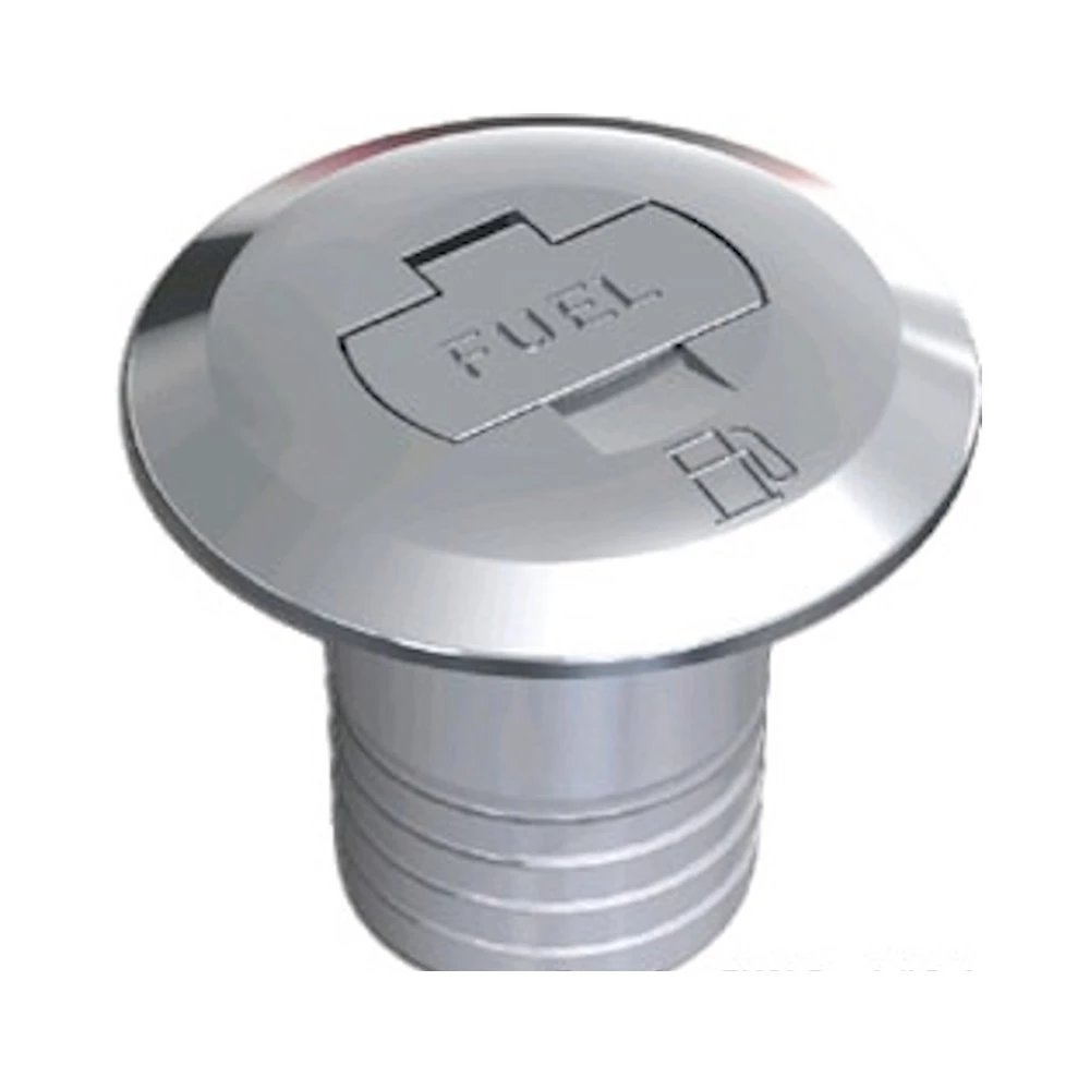 Osculati Chromed Brass Straight Deck Filler with Key - 50mm 