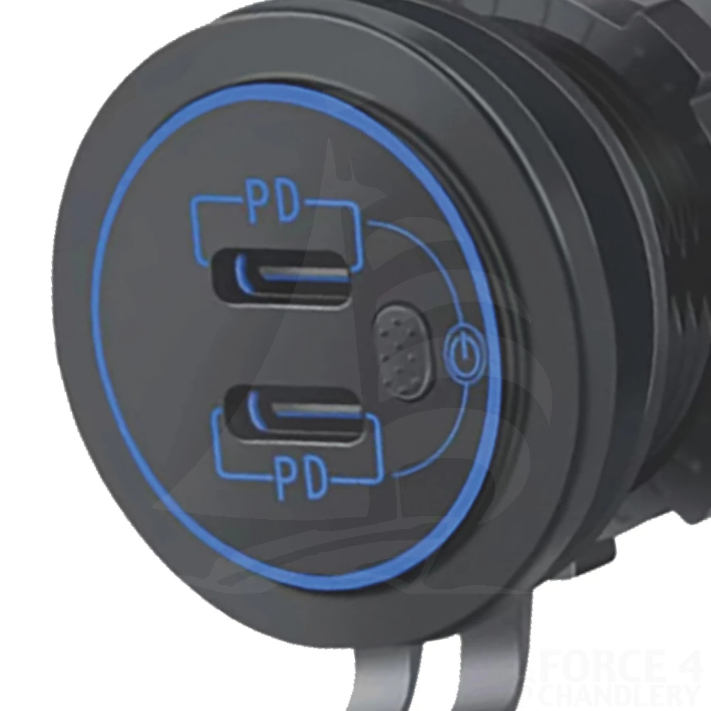 Double USB Type C Outlet