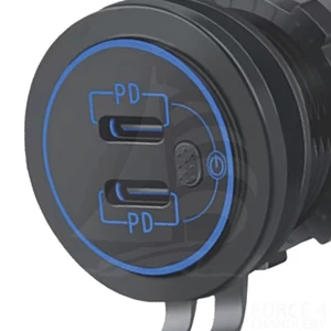 Force 4 Double USB Type C Outlet