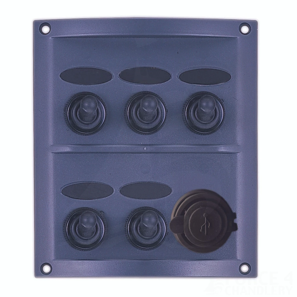 5 Switch Panel With USB A & C