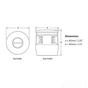 Hella NaviLED TRIO Tri-Colour & Anchor Light