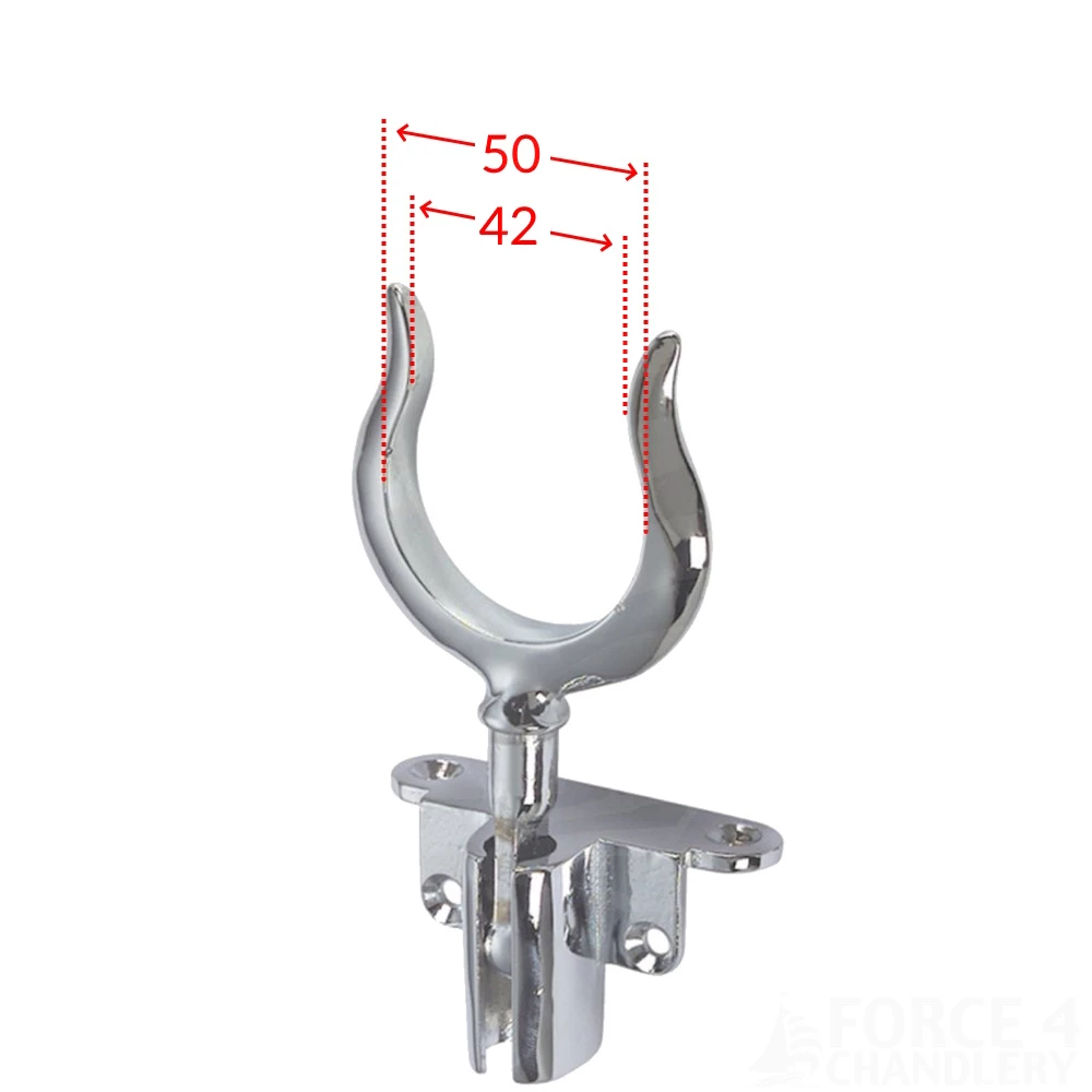 Chrome Theft-Proof Side Mount Rowlock (Each)