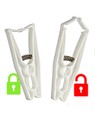 Locking Extra Strong Clothes Pegs - 8 Pack
