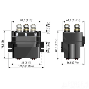 Quick T6315 Contactor Unit 150A 12V IP66