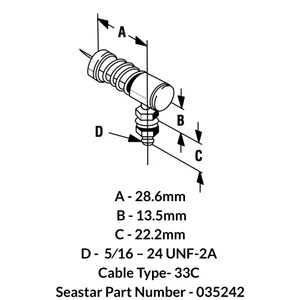 Teleflex Ball Joint For Use With 33C Cable 