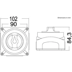 Osculati Selecta 450A Battery Switch OFF/1/2/BOTH 