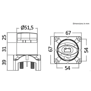Osculati Remotely Controlled Battery Isolator Switch 