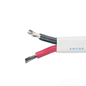 Ancor Tinned Twin Core Cable - White
