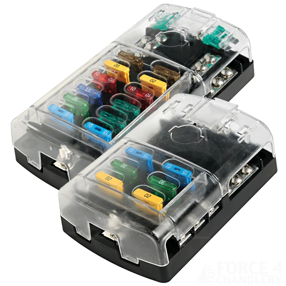 Osculati Fuse Holder with Common Negative 