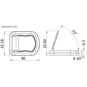 Osculati Magnetic Flush Doorstop 