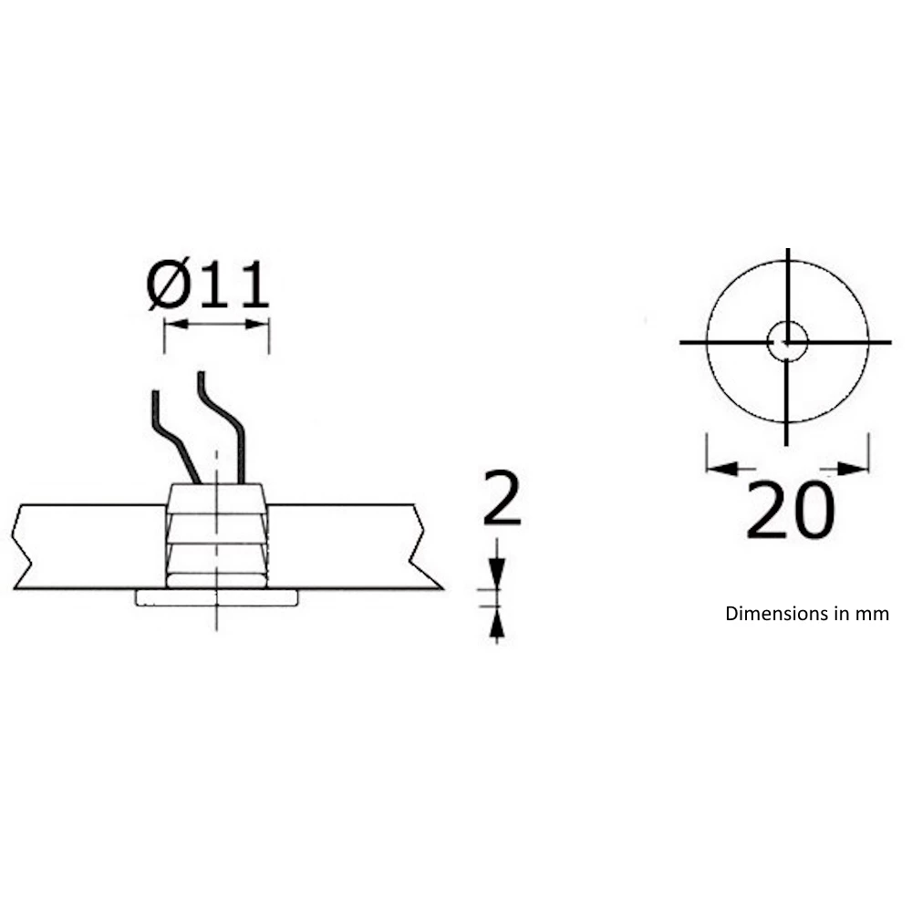Waterproof Apus-R LED Mini Courtesy Lights