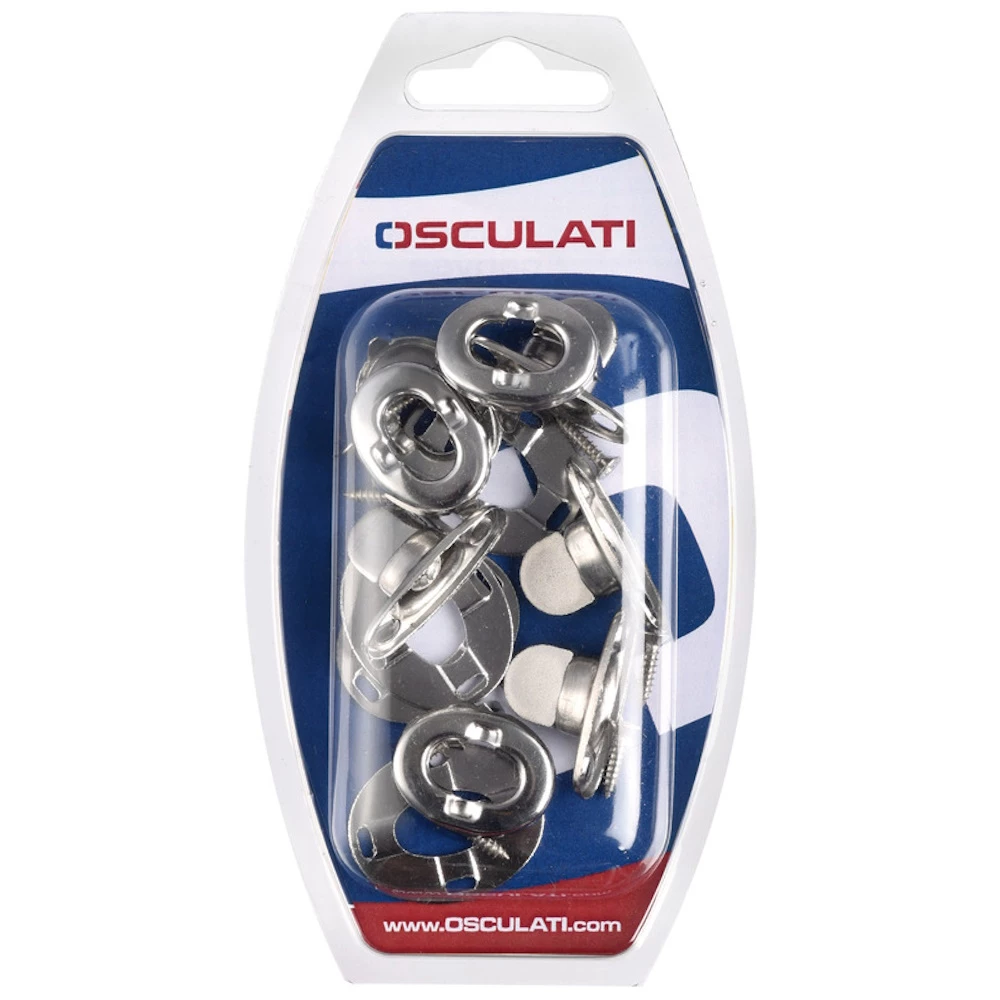 Osculati Kit of 4 Complete Turn-Buttons for Canvas