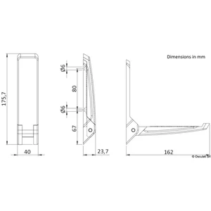 Osculati Aluminium Folding Mast Step 