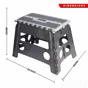 Dekton Heavy Duty Folding Step Stool 33cm 