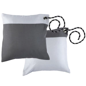 Marine Business Waterproof Cushions - Grey & White - 2 Pack 