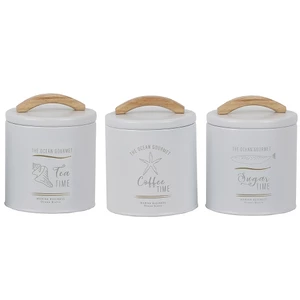 Marine Business Tea, Coffee & Sugar Jars - Set of 3 
