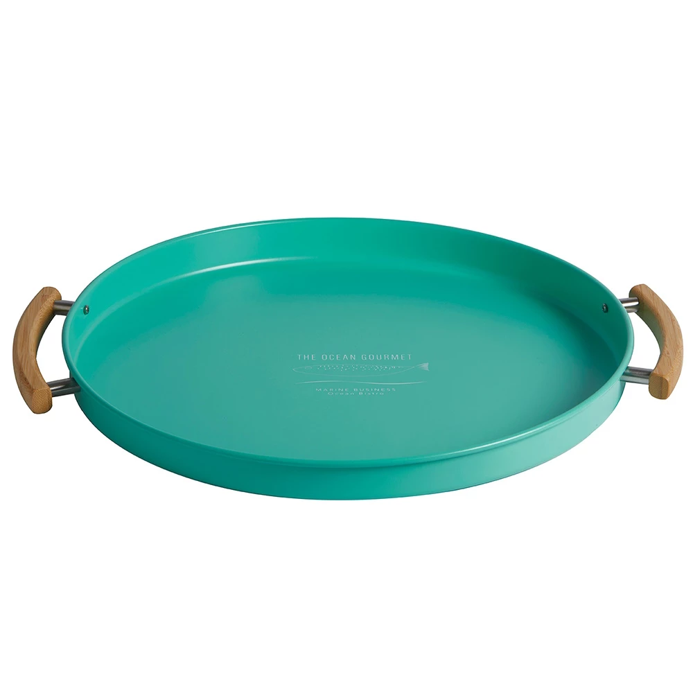 Marine Business Round Metal Tray