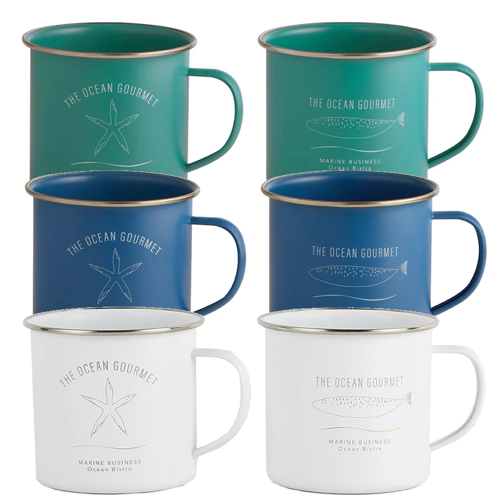 Enamel Mugs - Set of Two