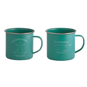Marine Business Enamel Mugs - Set of Two 