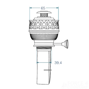 DHR Burner for  Trawler/Victory/Saloon/Officers/Sailors Oil Lamp 