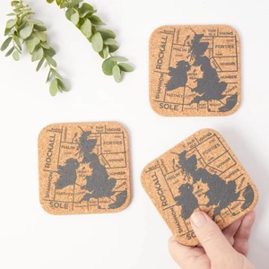 LIGA Cork Coaster - Shipping Forecast - Set of 4 
