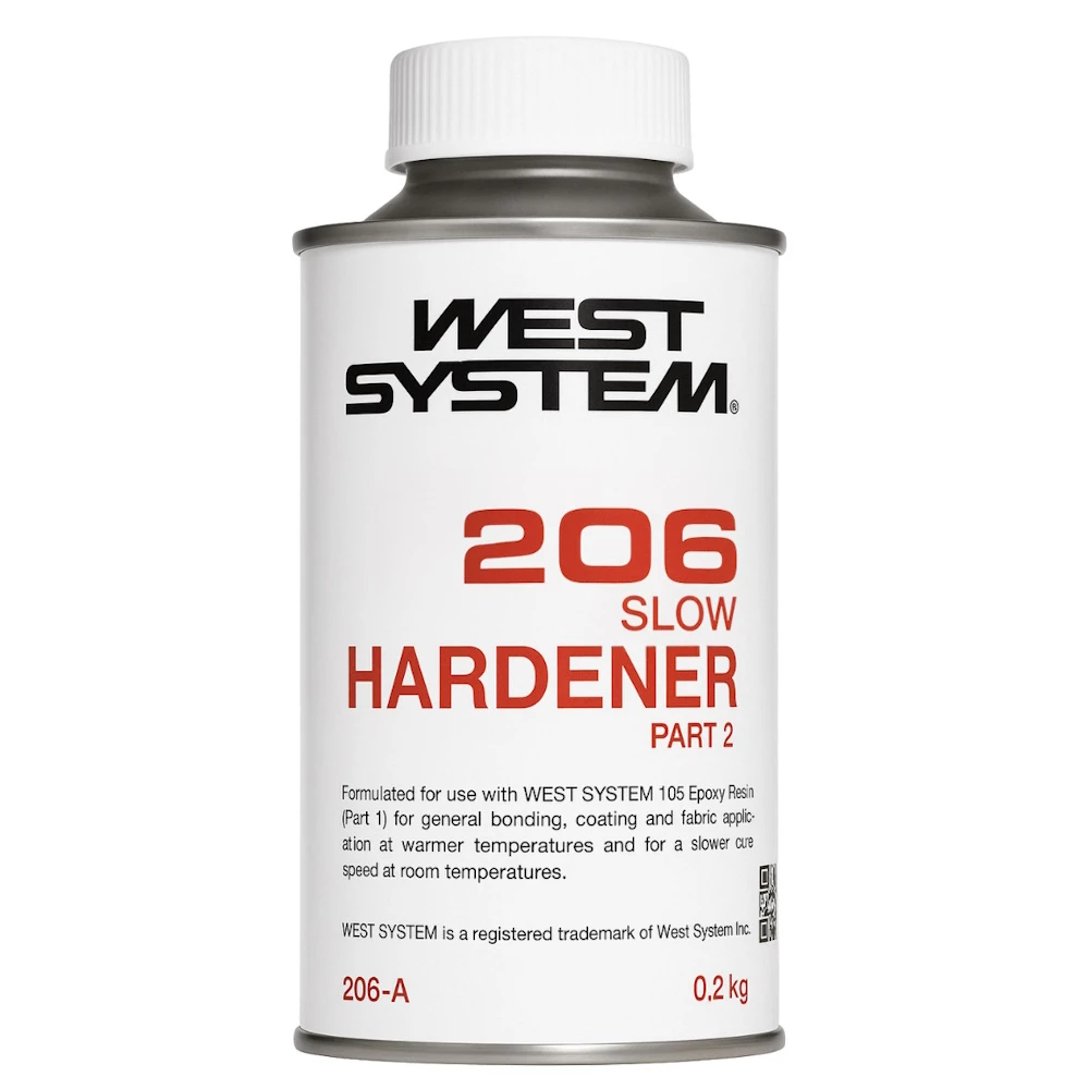 206 Slow Hardener 0.2kg