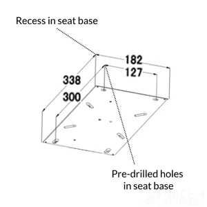 Osculati Deluxe Helm Seat with Flip-Up Bolster 